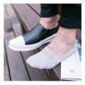 5 Pairs Men Cotton Socks Breathable Invisible Boat Socks Nonslip Loafer Ankle Low Cut Short Sock for Leather Sports Shoes Sox.