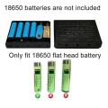 DIY 6x 18650 Battery 5V USB + 9V 12V 5.5x2.1mm UPS Power Supply Box For WiFi Router Modem Security Camera DVR Smartphone. 