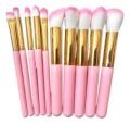 Premium Kabuki Brush Set - 10 Pieces Set. 