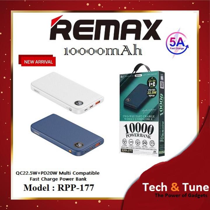 REMAX RPP-177 CHANGES SERIES 10000mAh SUPER MINI QC 22.5W & PD 20W TWO ...