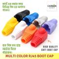 Multicolor Modular RJ45 Cat6 Cat5 Network Cable Connector Plug Boot Strain Cover Caps Soft Boot Cover 5/10/20/25/50/75/100 Pcs.