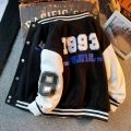 Autumn Green Baseball Jackets Big Kids Teens Fashion Clothes For Teens Girls Boys Cardigan 4 To 12 Children Outwear Coats.