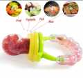 Children's silica gel nibbler for fruits and vegetables, teether for supplementary food, mesh bag BABY FRUIT CHUSNI CN_1pcs. 