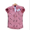 Pink Colour Cotton Full Sleeve Shirt For Men.