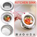 Kitchen Water Sink Filter Sink Mesh Strainer Kitchen Tool Stainless Steel Bathroom Floor Drain Cover Shower Hair Catche Stopper. 