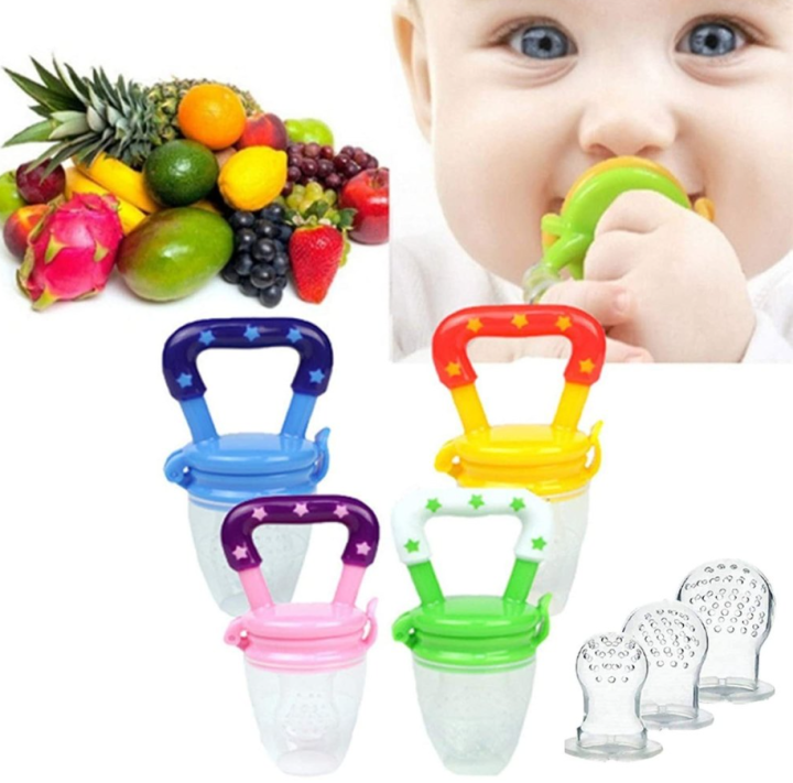 Baby Natural Fruit & Food Feeder, Baby Food Feeder, Baby Food Pacifier, Silicone Food Nibbler