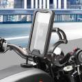 Waterproof Motorcycle Phone Holder Riding Phone Mounting Bracket Phone Mount. 