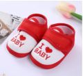 Newborn Baby Cotton Soft Shoes, I Love Baby For (0- 12 Months) - Baby Shoes Boy. 