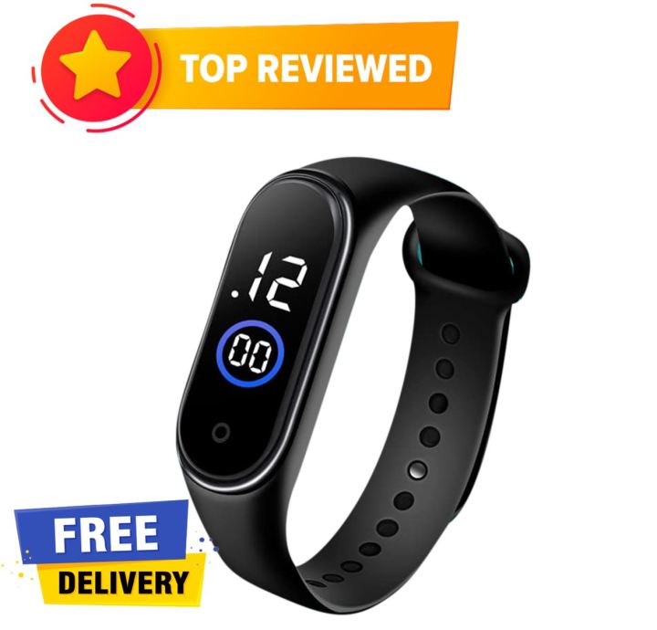 Silicon New Fashion Touch LED Sports Watch Waterproof