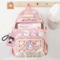 Sanrio Kuromi Backpack Y2k Girl Fashion Largecapacity School Bags Women My Melody Cartoon Kawaii Cute Shoulder Bags Students.