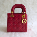 Luxury Dior-Inspired Shoulder Bag – Quilted PU Leather & Golden Accents. 
