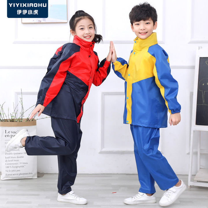 Children%20Raincoat%20Rain%20Pants%20Set%20Waterproof%20Thickened%20Full%20Body%20Boys%20and%20Girls%20Older%20Children%20Primary%20School%20Students%20Split%20Schoolbag%20Seat%20Tendon%20Cloth%20-%20Image%204