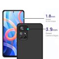 Xiaomi Redmi Note 11T 5G/ Note 11 5G Silicone Matte Flexible Soft Phone Case - Black - Phone Back Cover. 
