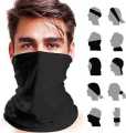 Black Bike Face Bandana for Men & Women. 