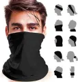 Black Bike Face Bandana for Men & Women. 