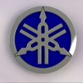 Yamaha Logo Sticker for Motorcycle - Blue.