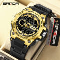 Sanda Men's Watches Sports 50M Waterproof Digital Wristwatch for Male Clock Stopwatch Men's Watch 9010.