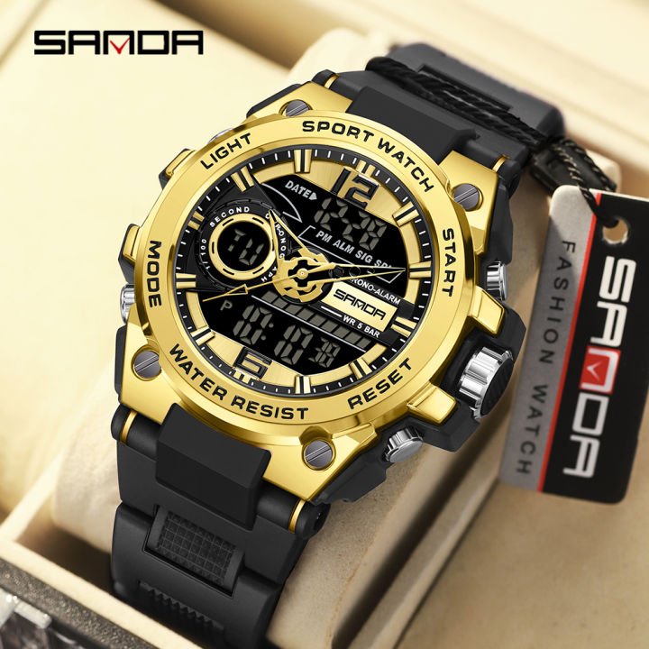 Sanda%20Men's%20Watches%20Sports%2050M%20Waterproof%20Digital%20Wristwatch%20for%20Male%20Clock%20Stopwatch%20Men's%20Watch%209010%20-%20Image%204