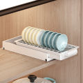 Kitchen Pull-out Dish Rack Drawer Drying Rack Sliding Bowls Dishes Drainer Storage Rack Sink Cabinet Organizer Tableware Holder. 