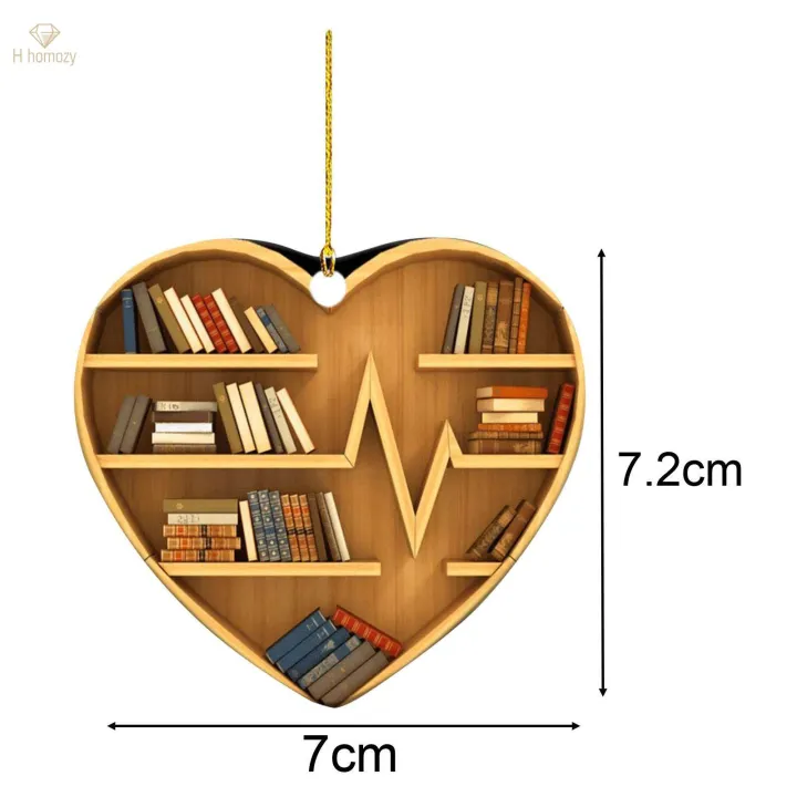 Heart%20Shaped%20Bookshelf%20Christmas%20Tree%20Pendant%20Reading%20Christmas%20Ornaments%202023%20for%20Book%20Lovers%20-%20Image%204