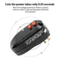 ARELENE GFCI Replacement Plug Assembly 3-Prongs 15A 3-Wires with Ground Fault Circuit Interrupter Safety RCD Protection US Plug.