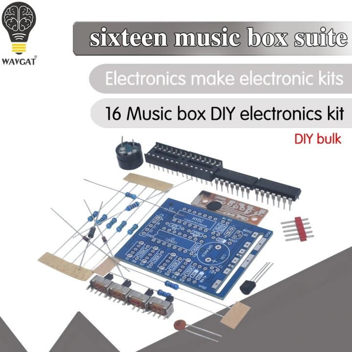 16 Music Sound Box BOX-16 Board 16-Tone Electronic Module DIY Kit Parts ...