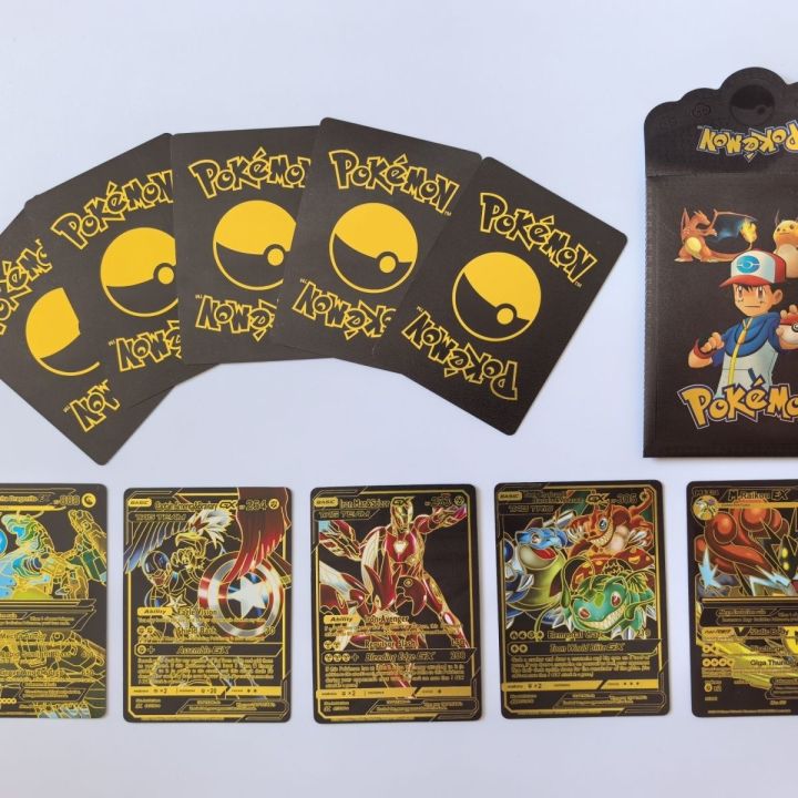 55%20Pcs%20Pokemon%20Black%20Cards%20Black%20Foil%20Set%20English%20Version%20-%20Image%203
