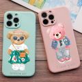 Funny Trendy Girl sports bear Phone Case For iPhone 15 PRO Max 12 Pro 11 Pro XR XS 13pro X 6s 7 Plus Case for iphonne 14 pro max.