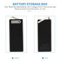 16x18650 Battery Storage Box PD QC3.0 Quick Charge DIY Power Bank Box Case 18650 Battery Holder Box Black. 