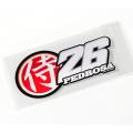 【Alizeker Mall】hot motorsport Dani Pedrosa No.26 for helmet motocross decals car styling motorcycle sticker.