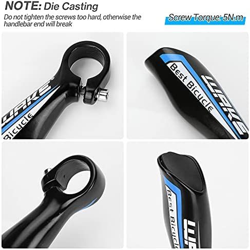 WAKE%20Paired%20Aluminum%20Alloy%20Bicycle%20Bike%20Handlebar%20Bar%20End%20-%202%20Piece%20-%20Image%207