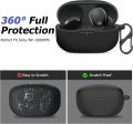 Silicone Case Cover For Sony WF-1000XM4 TWS Earbuds (Black). 