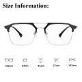 Transparent Computer glasses Stylish UV400 Flat mirror Sunglasses Luxury Eyeglasses for Office Outdoor Fashion Gaming Digital eye strain Women Men. 