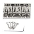 Guitar Fixed Saddle Bridge, Intonation Improving Guitar Hardtail Bridge Set 6 String Robust for Maintenance.