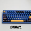 KBDiy GMK Blue Samurai Keycaps Korean PBT Custom KOA Profilefor Mechanical Keyboard Gaming Cute 130 Keys/Set for MX Switches DIY. 