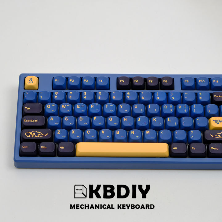 KBDiy%20GMK%20Blue%20Samurai%20Keycaps%20Korean%20PBT%20Custom%20KOA%20Profilefor%20Mechanical%20Keyboard%20Gaming%20Cute%20130%20Keys/Set%20for%20MX%20Switches%20DIY%20-%20Image%204