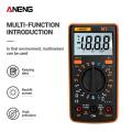 KOGEEK ANENG M1 Handheld Digital Multimeter LCD Backlight High Precision AC/DC Voltage Current Resistance Transistor Continuity Tester Overload Protection. 