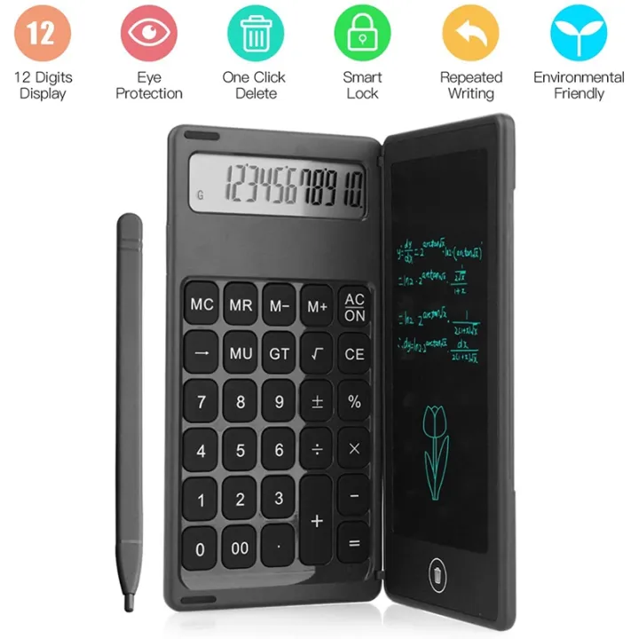 Calculator%20Notepad%206%20Inch%20LCD%20Writing%20Tablet%20Digital%20Drawing%20Pad%20with%20Stylus%20Pen%20Erase%20Button%20Lock%20Function%20-%20Image%208