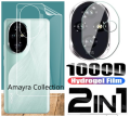 2in1 Back Protector Combo Pack for Honor 200 Pro 5G (Back Hydrogel Poly Protector + Camera Lens Protector). 