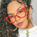 Professional TR90 Blue Light Blocking Reading Glasses European American Fashion Cat Eyeglasses Frame ins Flat Mirror 2023 New.