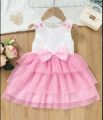 Baby girl dresses for summer - Fancy net frock for baby girls 0-7.