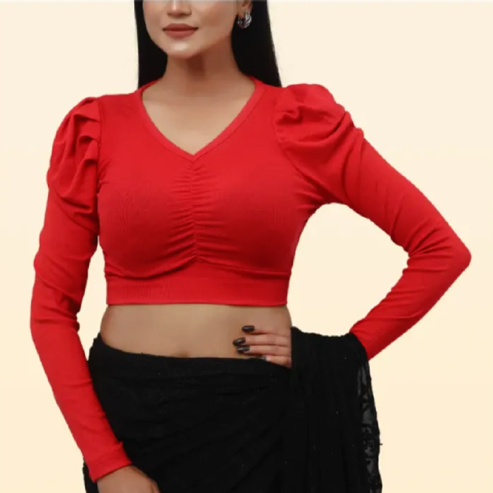 Crop%20top%20short%20body%20long%20sleeve%20fashionable%20blouse%20for%20women's.%20-%20Image%203