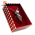 2022 Fate stay Night Tohsaka Rin Necklace Girls Women's Choker Anime Jewelry Red Crystal Pendant Necklaces Cosplay Party Accessories. 
