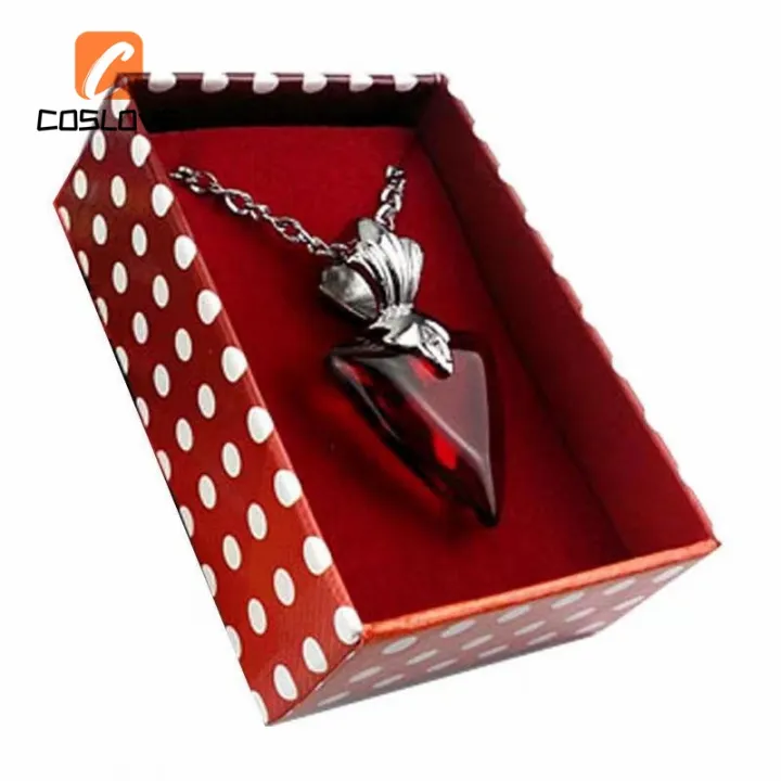 2022 Fate stay Night Tohsaka Rin Necklace Girls Women's Choker Anime Jewelry Red Crystal Pendant Necklaces Cosplay Party Accessories