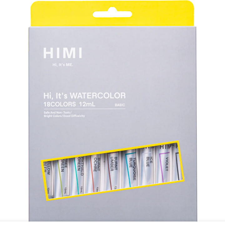 HiMi Watercolor Tube Set 12ml 18 color