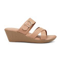 BATA (WOMEN)  VIOLET LADIES CHAPPALS WEDGE SLIP ON. 