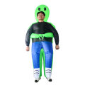 Green Kids Adult ET Alien Inflatable Costume Anime Suits Dress Mascot Halloween Party Cosplay Costumes for Man Woman Boys Girls. 