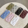【Solo Yolo】Creative Pure Color Meteorite Pattern Apple 14promax Phone Case Applicable iPhone13pro Protective Case Drop-Resistant 12p.