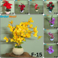 Artificial Tree with Multi-Color Flowers, Leaves, and Waterproof Premium Plastic and Fabric Design. 