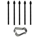 Touch Stylus Tips Nibs+ Pen Clip Tab S7 S7+/S6 Lite/Note10/Note20 Universal Stylus Tip White. 